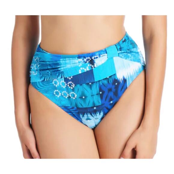 Bleu Rod Beattie Too Hot To Handle Draped High Waist Bottom 6 NWT - Picture 1 of 3